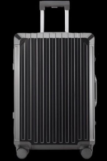 Smooth Aluminium Luggage (Black)