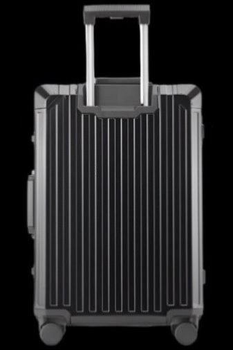 Smooth Aluminium Luggage (Black)