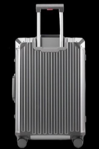 Smooth Aluminium Luggage (Gun Metal Grey)