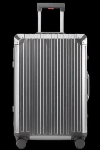 Smooth Aluminium Luggage (Gun Metal Grey)