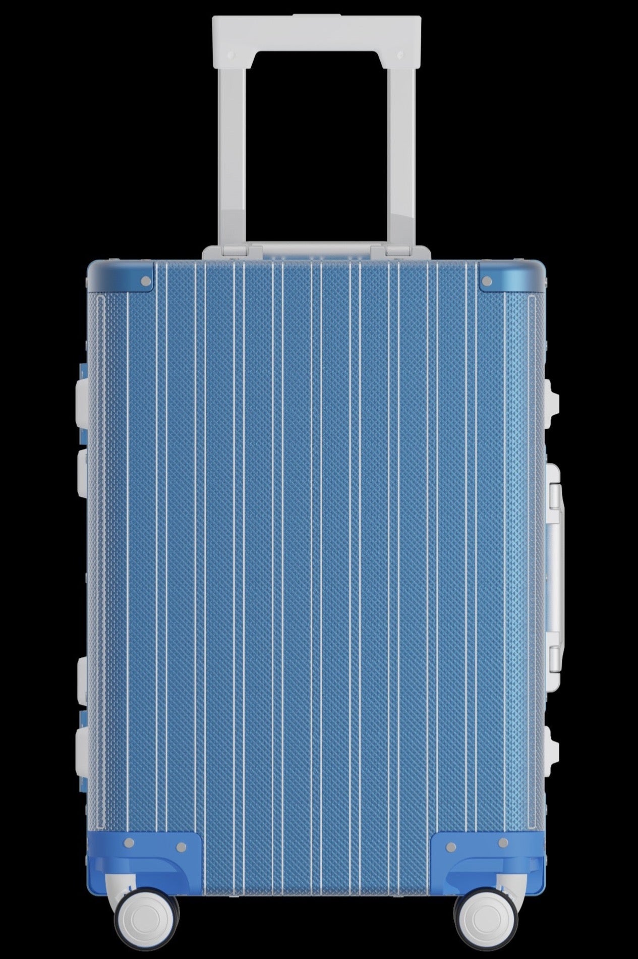 Diamond Aluminium Luggage (Sky Blue)