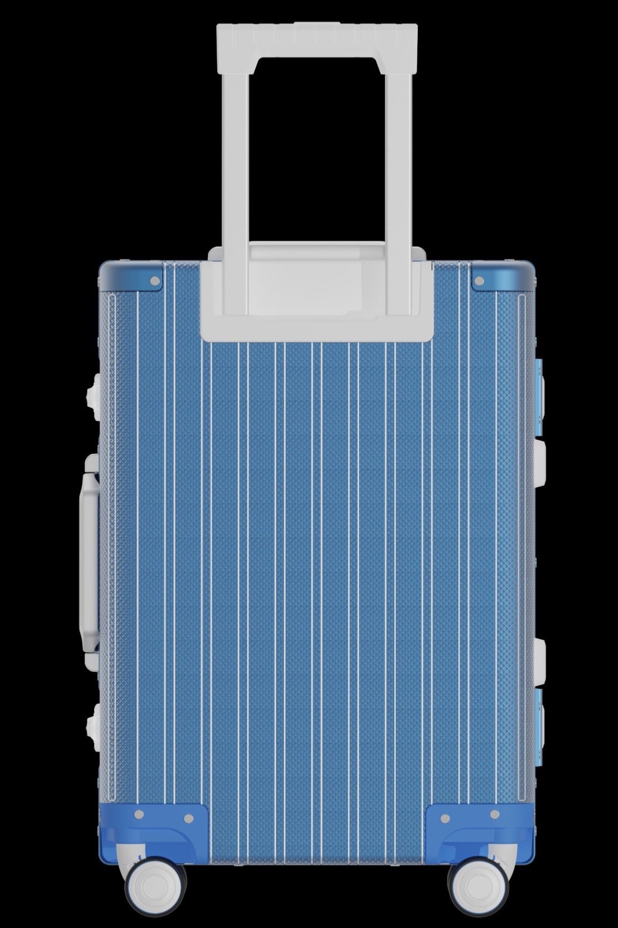 Diamond Aluminium Luggage (Sky Blue)