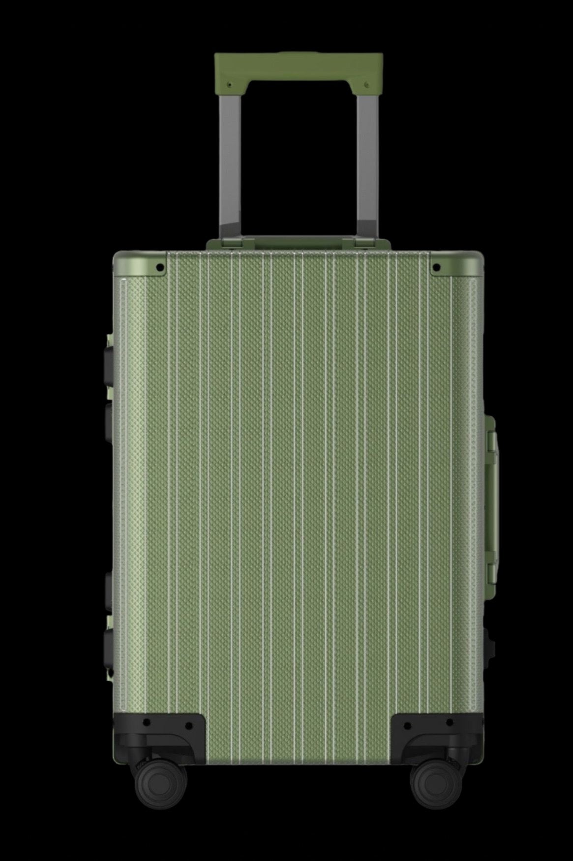 Diamond Aluminium Luggage (Light Green)