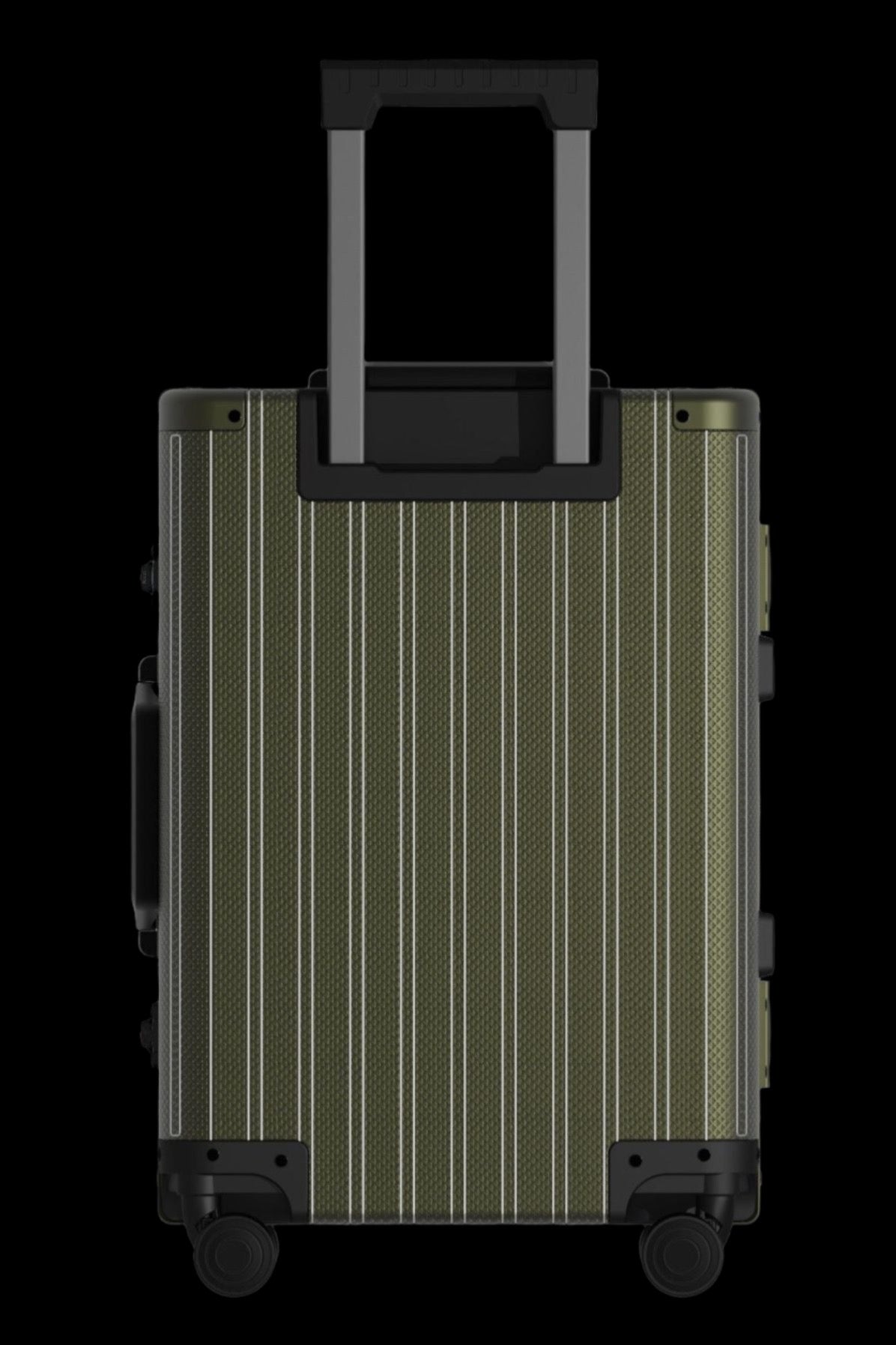 Diamond Aluminium Luggage (Dark Green)