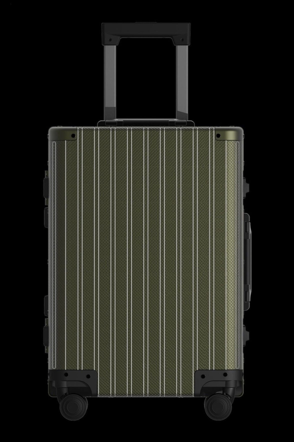 Diamond Aluminium Luggage (Dark Green)