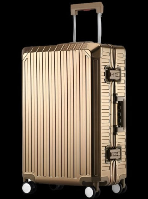 Smooth Aluminium Luggage (Gold)